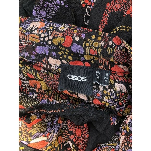 ASOS Sheer Top 3/4 Sleeves Floral Print Plus Size Indie Sleaze Fairy Grunge 2X - Picture 5 of 6